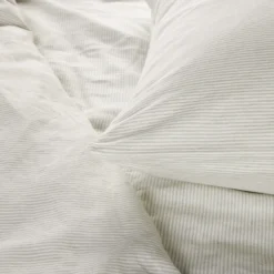 Lot De 2 Taies D'oreiller FINEA Ivoire Et Vert De Gris -Décoration & meubles pour la maison lot de 2 taies d oreiller FINEA 009164 WV C2 7