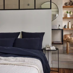 Lot De 2 Taies D'oreiller LOU Encre Bleue -Décoration & meubles pour la maison lot de 2 taies d oreiller LOU 007614 B20 C2 2