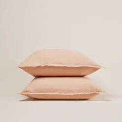 Lot De 2 Taies D'oreiller LOU Pêche Rosé -Décoration & meubles pour la maison lot de 2 taies d oreiller LOU 007614 R3 C2 4