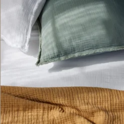 Lot De 2 Taies D'oreiller LOU Sauge -Décoration & meubles pour la maison lot de 2 taies d oreiller LOU 007614 V3 C2 2