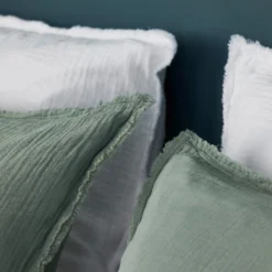 Lot De 2 Taies D'oreiller LOU Sauge -Décoration & meubles pour la maison lot de 2 taies d oreiller LOU 007614 V3 C2 3