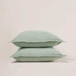 Lot De 2 Taies D'oreiller LOU Sauge -Décoration & meubles pour la maison lot de 2 taies d oreiller LOU 007614 V3 C2 4