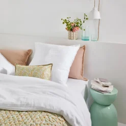 Lot De 2 Taies D'oreiller LOU Blanc Coton 10 Lot De 2 Taies D'oreiller LOU Blanc Coton -Décoration & meubles pour la maison lot de 2 taies d oreiller LOU 007614 W C2 1