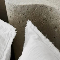 Lot De 2 Taies D'oreiller LOU Blanc Coton 12 Lot De 2 Taies D'oreiller LOU Blanc Coton -Décoration & meubles pour la maison lot de 2 taies d oreiller LOU 007614 W C2 3