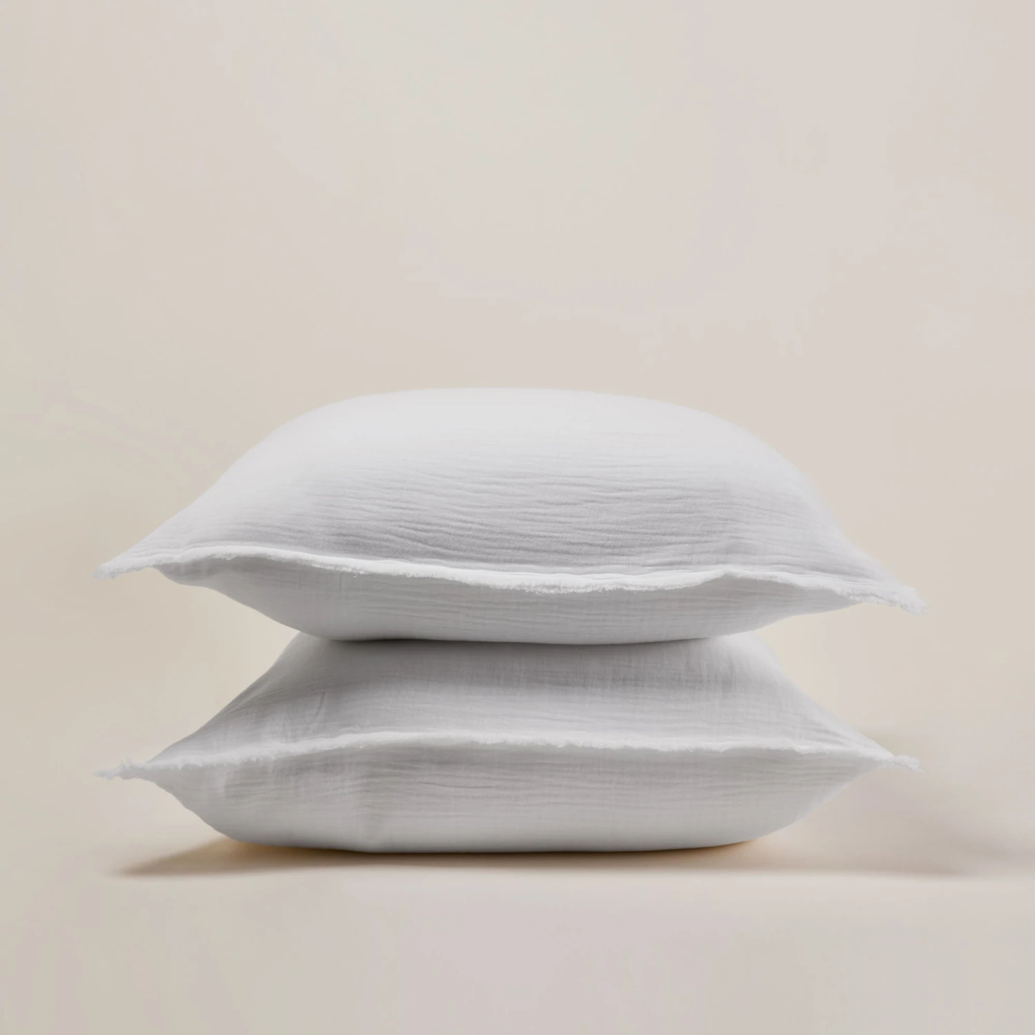 Lot De 2 Taies D'oreiller LOU Blanc Coton 1 Lot De 2 Taies D'oreiller LOU Blanc Coton