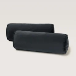 Lot De 2 Traversins CESARE Velours Vintage Graphite -Décoration & meubles pour la maison lot de 2 traversins CESARE 007726 G8 ND 5