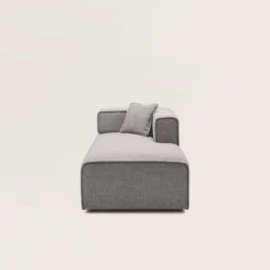 Méridienne Modulable G ANDERS Gris Moyen Chiné