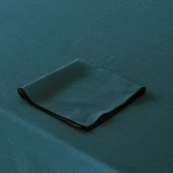 Nappe Rectangulaire CARLINA Pétrole Et Bourdon Noir -Décoration & meubles pour la maison nappe rectangulaire CARLINA 007341 BVG 7