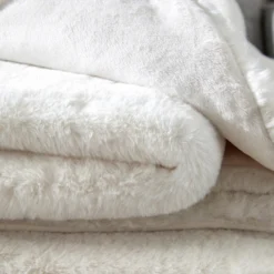 Plaid BIANCA Blanc Hermine -Décoration & meubles pour la maison plaid BIANCA 006657 N1 3