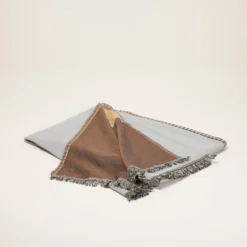 Plaid CALYPSO Bleu Marin Et Bronze -Décoration & meubles pour la maison plaid CALYPSO 007815 BJ 4