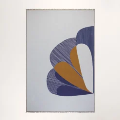 Plaid CALYPSO Bleu Marin Et Bronze -Décoration & meubles pour la maison plaid CALYPSO 007815 BJ 5