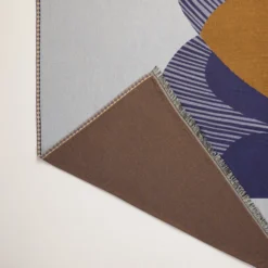 Plaid CALYPSO Bleu Marin Et Bronze -Décoration & meubles pour la maison plaid CALYPSO 007815 BJ 7