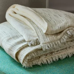 Plaid CHAMAUNY Blanc Marbré -Décoration & meubles pour la maison plaid CHAMAUNY 009035 NG 2