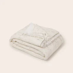 Plaid CHAMAUNY Blanc Marbré -Décoration & meubles pour la maison plaid CHAMAUNY 009035 NG 4