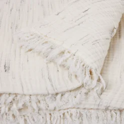 Plaid CHAMAUNY Blanc Marbré -Décoration & meubles pour la maison plaid CHAMAUNY 009035 NG 6