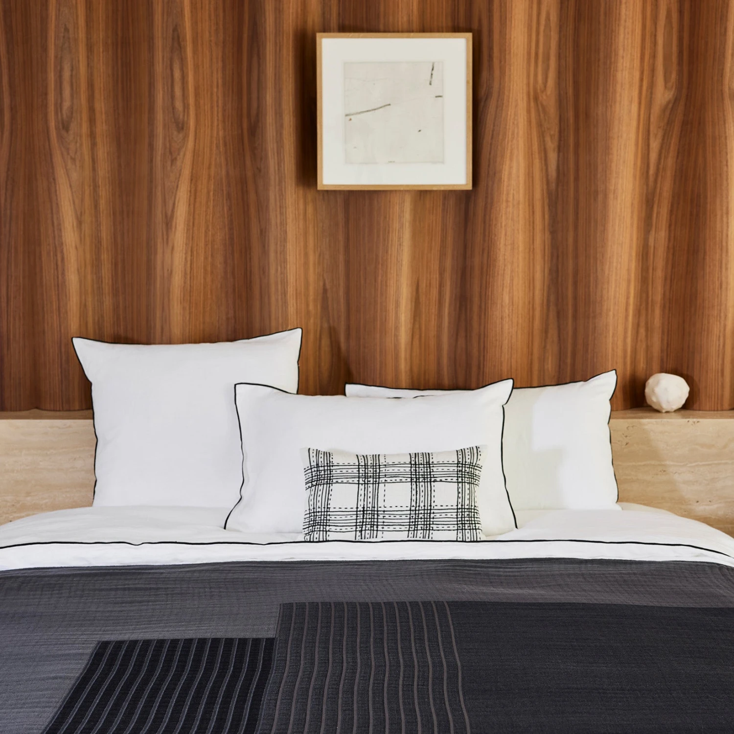 Plaid CHARLY Noir Graphite 5 Plaid CHARLY Noir Graphite – Image 5