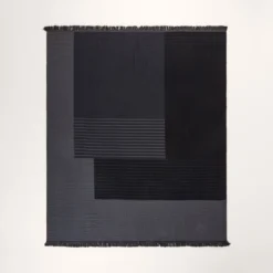 Plaid CHARLY Noir Graphite 18 Plaid CHARLY Noir Graphite -Décoration & meubles pour la maison plaid CHARLY 007459 G10 5