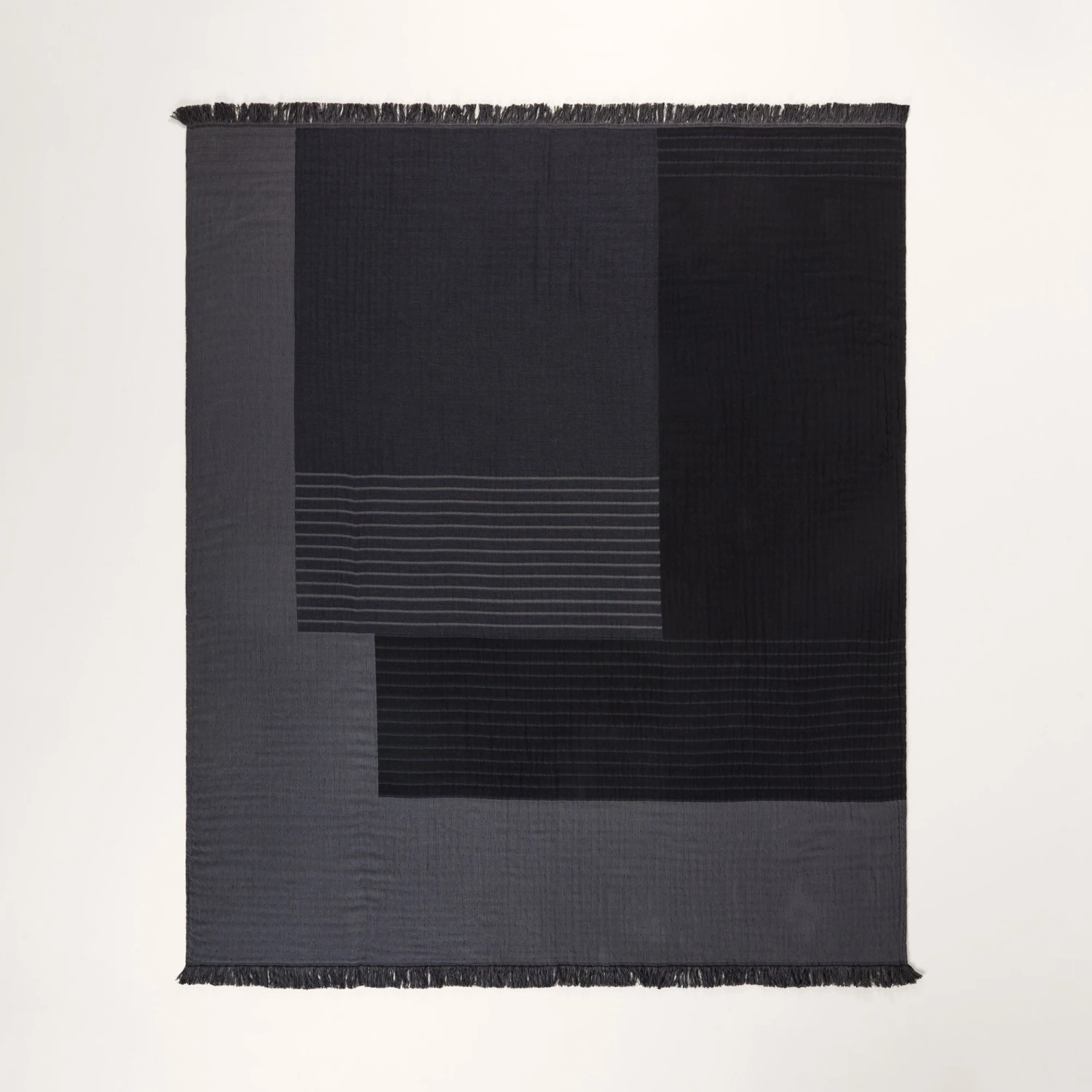 Plaid CHARLY Noir Graphite 7 Plaid CHARLY Noir Graphite – Image 7