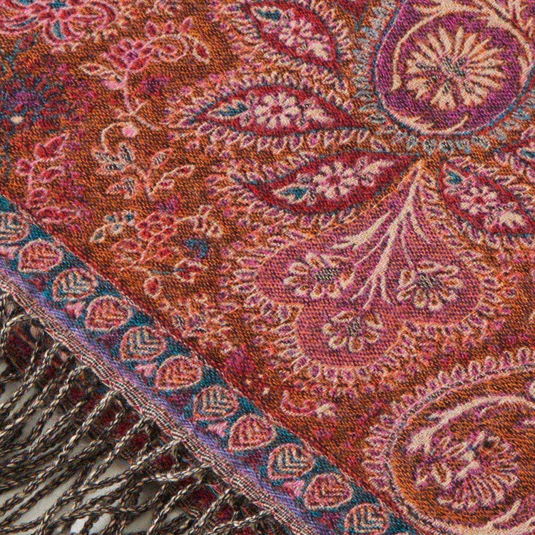 Plaid FARAH Rouge D'orient 7 Plaid FARAH Rouge D'orient – Image 7