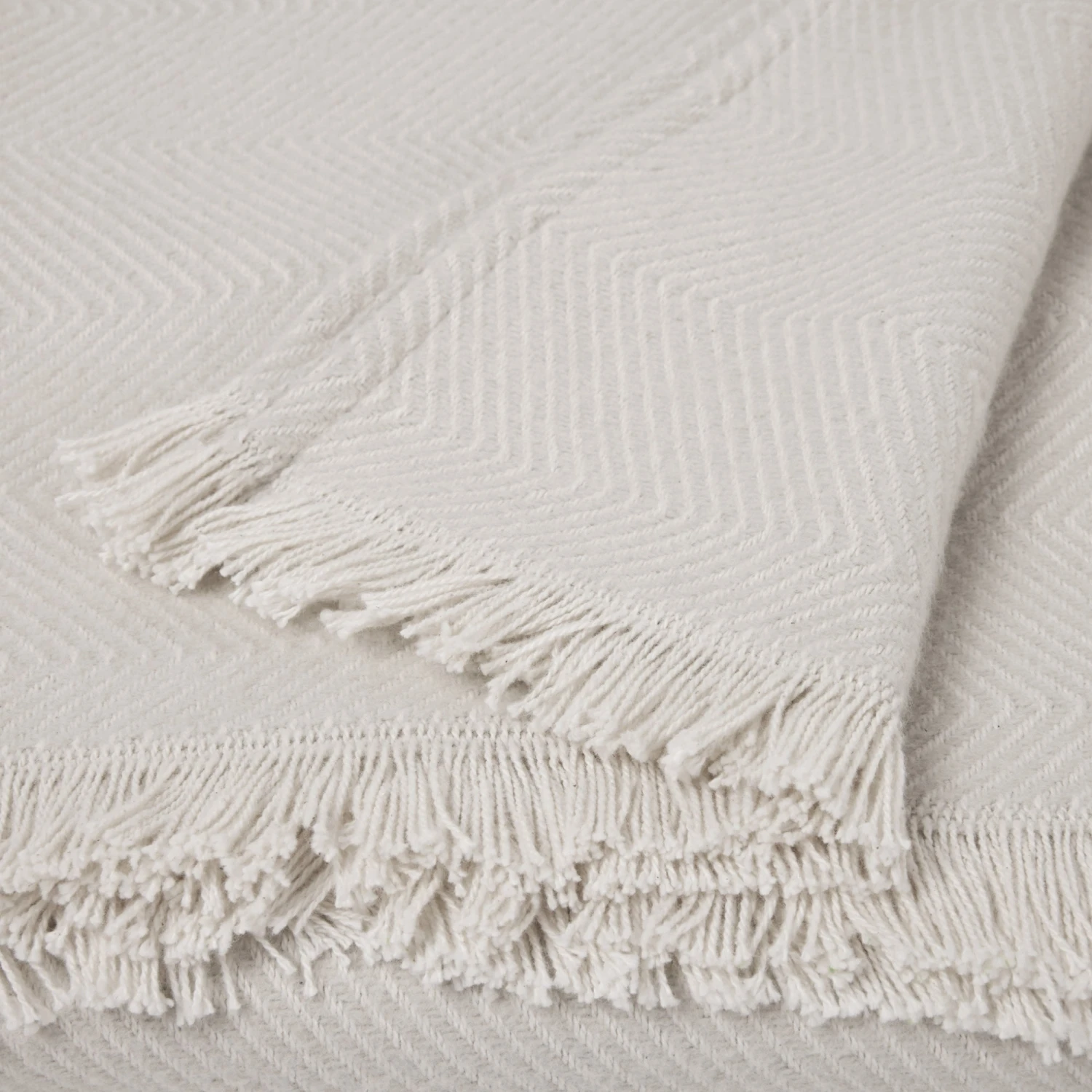 Plaid HAIDEN Ecru Et Glacier 6 Plaid HAIDEN Ecru Et Glacier – Image 6