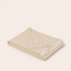 Plaid HAIDEN Ecru Et Sable -Décoration & meubles pour la maison plaid HAIDEN 008922 NN 4