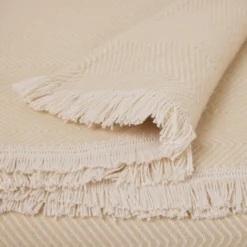 Plaid HAIDEN Ecru Et Sable -Décoration & meubles pour la maison plaid HAIDEN 008922 NN 6