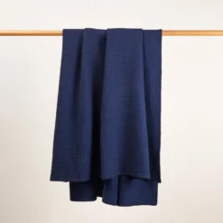 Plaid ILARIO Encre Bleue Et Feston Noir -Décoration & meubles pour la maison plaid ILARIO 007655 B20FG 8