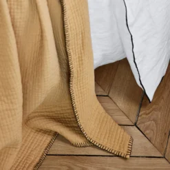 Plaid ILARIO Jaune Maïs Et Feston Noir -Décoration & meubles pour la maison plaid ILARIO 007655 J8FG 2