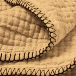 Plaid ILARIO Jaune Maïs Et Feston Noir -Décoration & meubles pour la maison plaid ILARIO 007655 J8FG 6