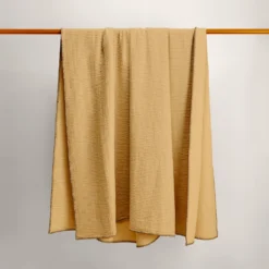 Plaid ILARIO Jaune Maïs Et Feston Noir -Décoration & meubles pour la maison plaid ILARIO 007655 J8FG 8