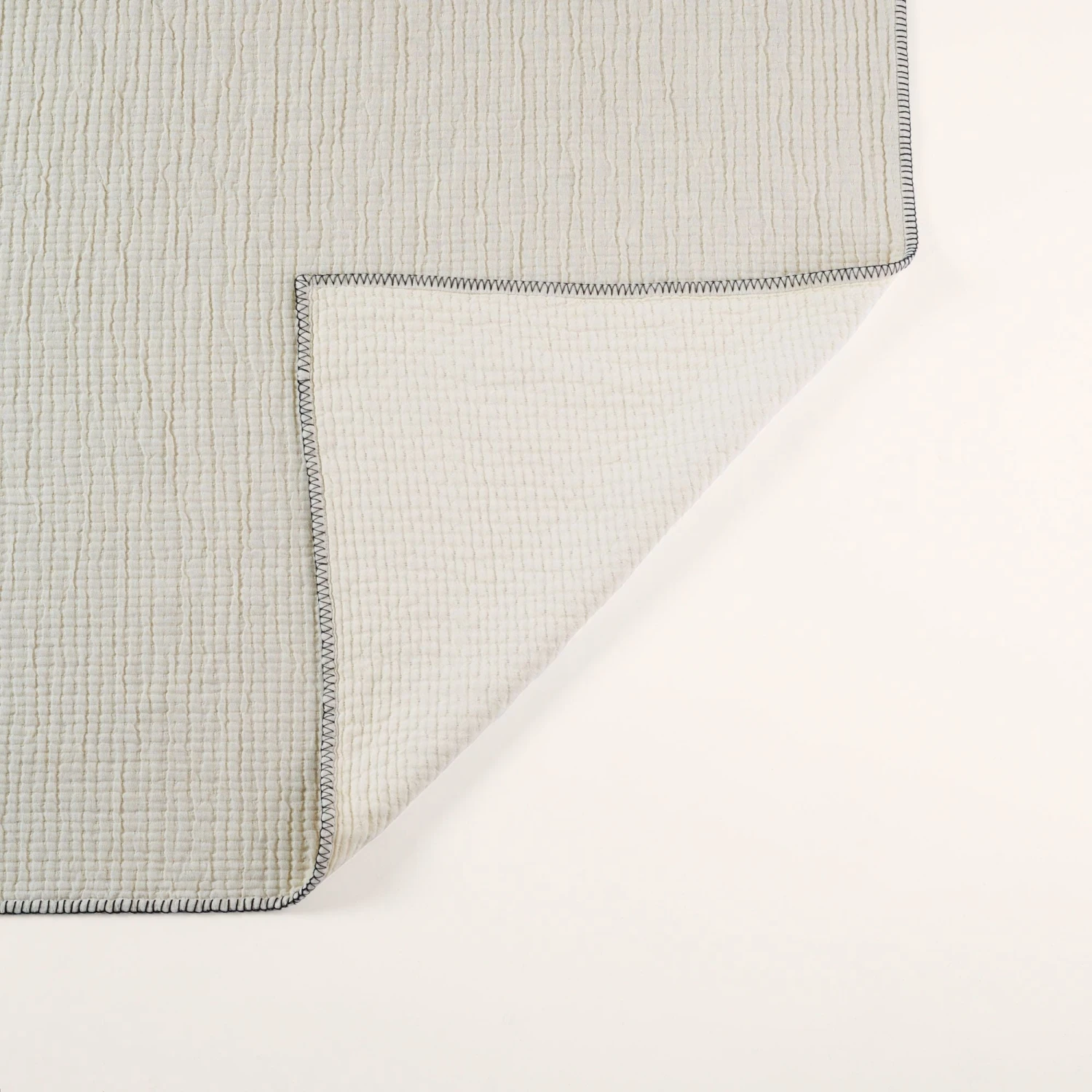 Plaid ILARIO Naturel Et Feston Noir 9 Plaid ILARIO Naturel Et Feston Noir – Image 9