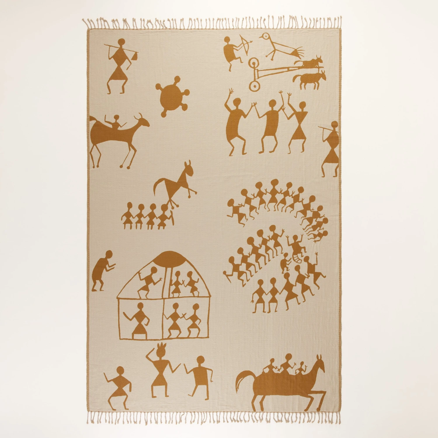 Plaid KANOUR Ecru Et Bronze 5 Plaid KANOUR Ecru Et Bronze – Image 5