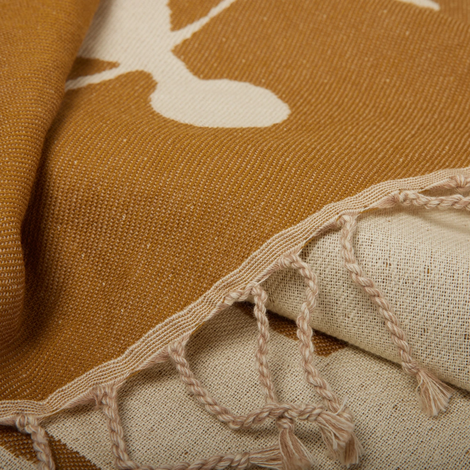 Plaid KANOUR Ecru Et Bronze 6 Plaid KANOUR Ecru Et Bronze – Image 6