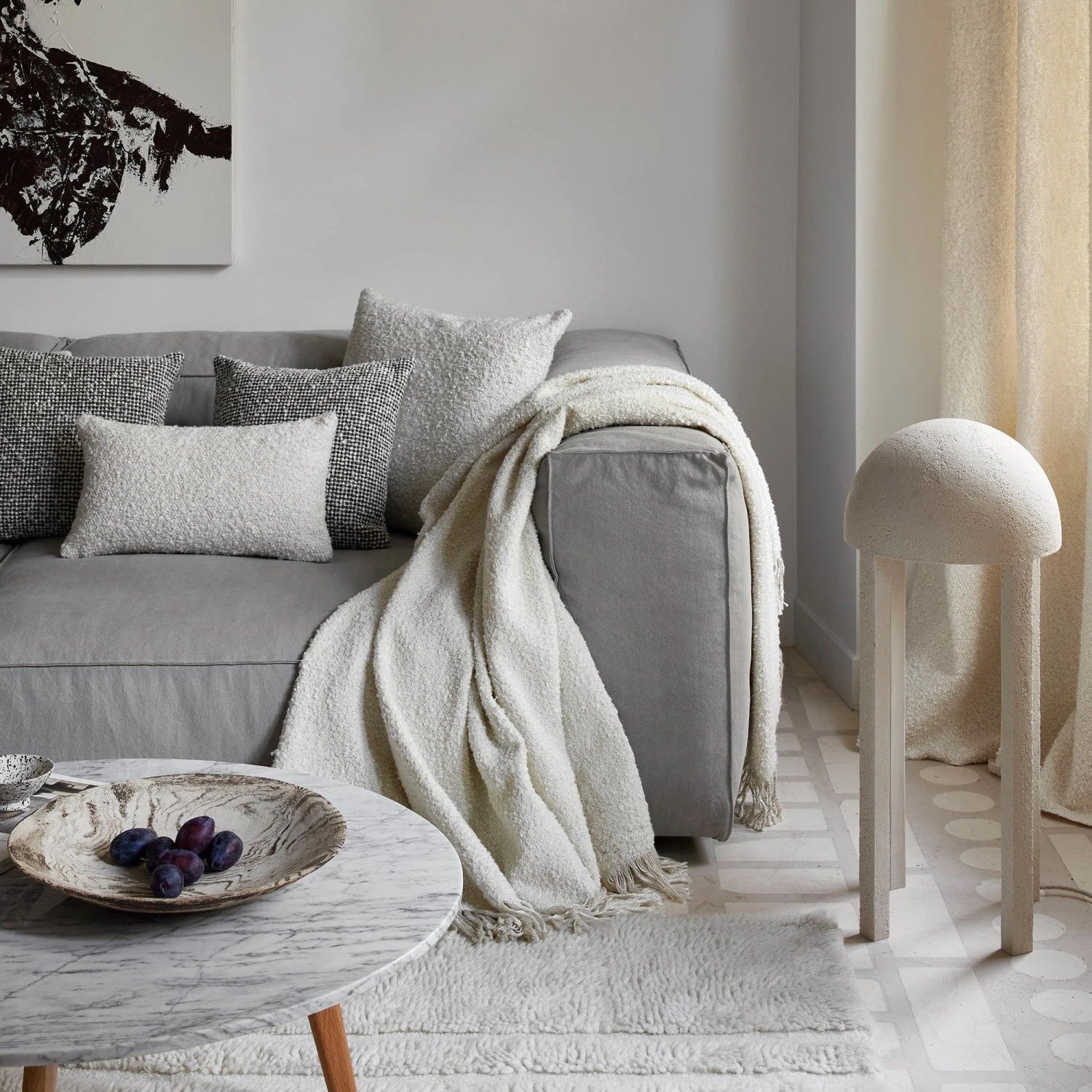 Plaid LUCIANO Ivoire 2 Plaid LUCIANO Ivoire – Image 2