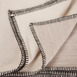 Plaid LUKA Crème Et Noir -Décoration & meubles pour la maison plaid LUKA 007669 NG 6