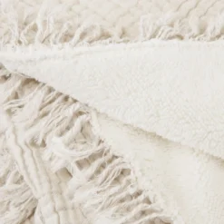 Plaid NOORFOLK Blanc Ivoire -Décoration & meubles pour la maison plaid NOORFOLK 009036 N1 6