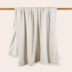 Plaid NOORFOLK Blanc Ivoire -Décoration & meubles pour la maison plaid NOORFOLK 009036 N1 8