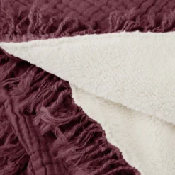 Plaid NOORFOLK Prune -Décoration & meubles pour la maison plaid NOORFOLK 009036 R18 6