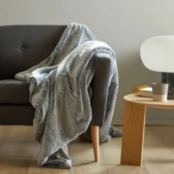 Plaid SAMARA Gris Cendré -Décoration & meubles pour la maison plaid SAMARA 005878 G1 1