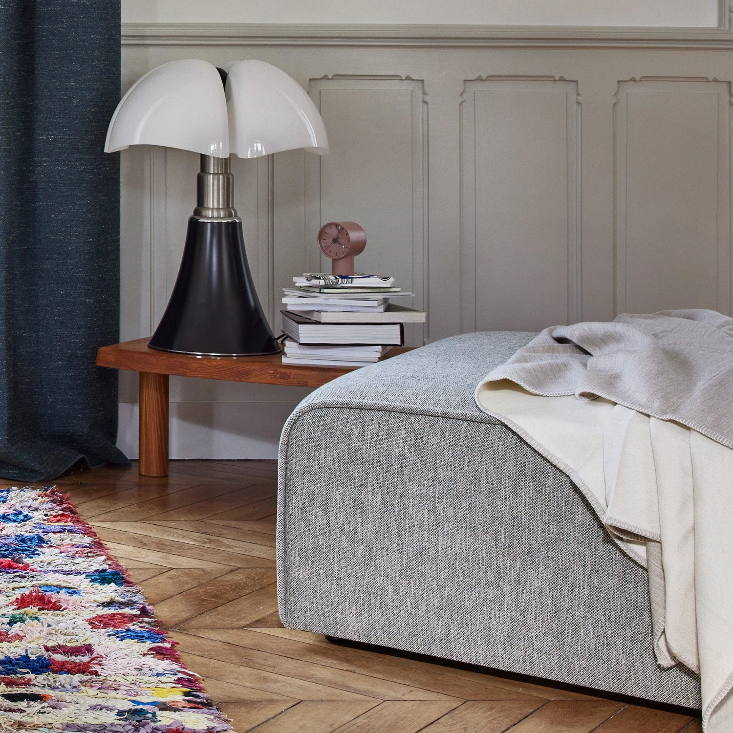 Pouf Modulable ANDERS Gris Moyen Chiné 3 Pouf Modulable ANDERS Gris Moyen Chiné – Image 3