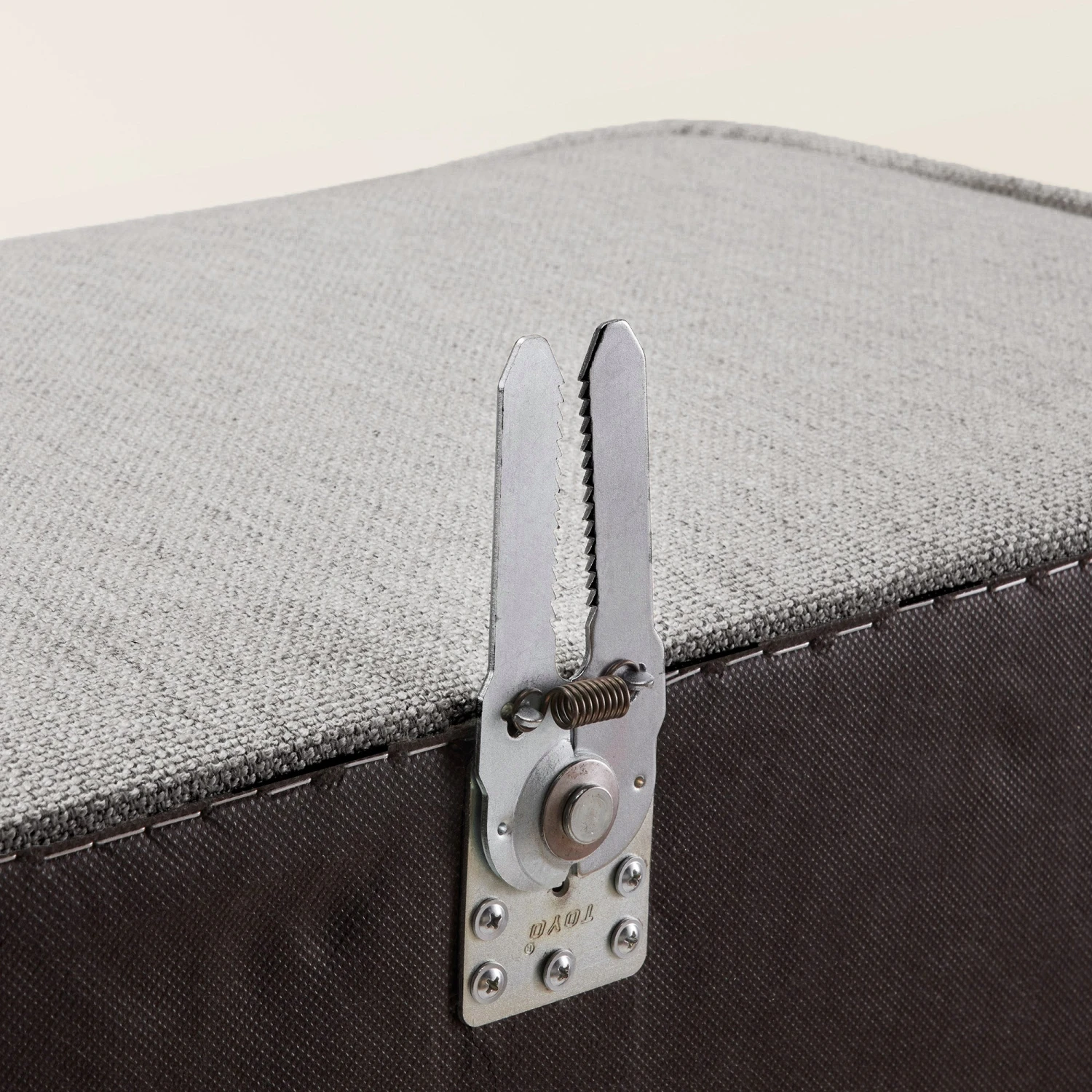 Pouf Modulable ANDERS Gris Moyen Chiné 7 Pouf Modulable ANDERS Gris Moyen Chiné – Image 7