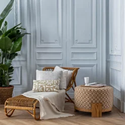 Pouf COME Naturel Et Moutarde -Décoration & meubles pour la maison pouf COME 009086 NJ H2 2