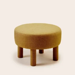 Pouf DINO Chiné Grain De Moutarde