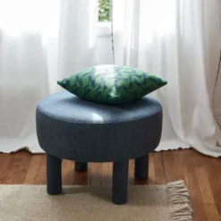 Pouf DINO Chiné Bleuté -Décoration & meubles pour la maison pouf DINO 009046 WB H2 1