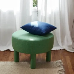 Pouf DINO Chiné Mentholé -Décoration & meubles pour la maison pouf DINO 009046 WV H2 1