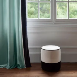 Pouf NOE Ivoire Et Noir -Décoration & meubles pour la maison pouf NOE 007850 WG H1 1