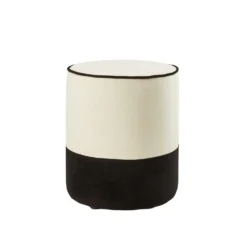 Pouf NOE Ivoire Et Noir -Décoration & meubles pour la maison pouf NOE 007850 WG H1 packshot