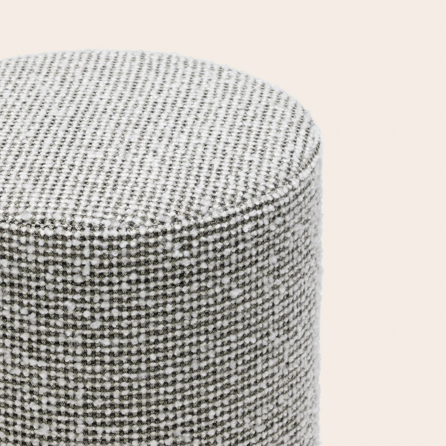 Pouf PIETRO Ivoire Et Noir 5 Pouf PIETRO Ivoire Et Noir – Image 5