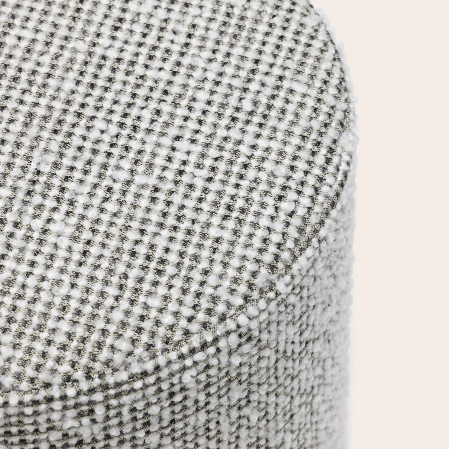 Pouf PIETRO Ivoire Et Noir 6 Pouf PIETRO Ivoire Et Noir – Image 6