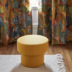 Pouf POPPIE Ocre Jaune -Décoration & meubles pour la maison pouf POPPIE 009044 J18 H1 1